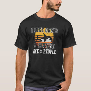 Camiseta Eu Gosto Do Orcas E Talvez De Três Pessoas Da Orca