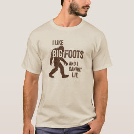 Camiseta Eu gosto do t-shirt de BIGFOOTS