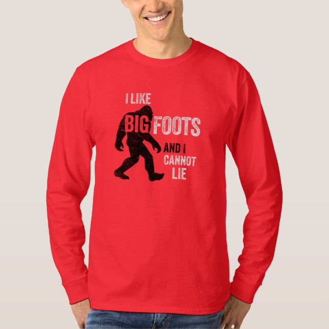 Camiseta Eu gosto do t-shirt de BIGFOOTS (Frente)