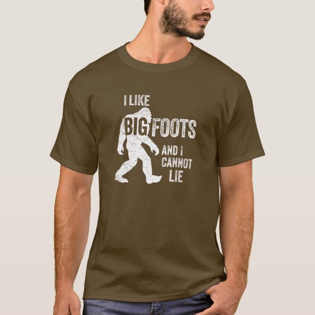 Camiseta Eu gosto do t-shirt de BIGFOOTS (Frente)