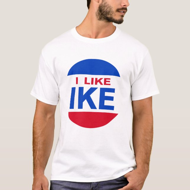 Camiseta Eu gosto do t-shirt de Ike (Frente)