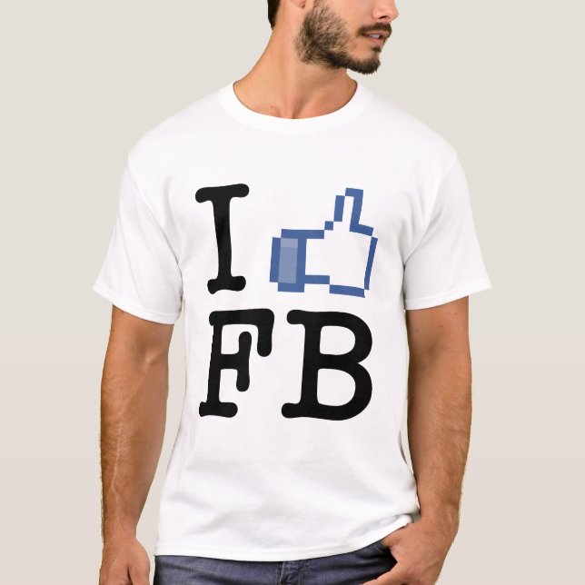 Camiseta Eu gosto do t-shirt do FB (Frente)