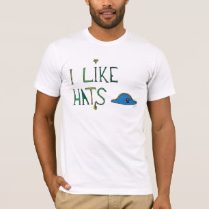 Camiseta Eu gosto do TShirt dos chapéus
