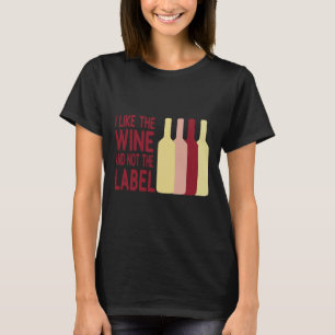 Camiseta Eu Gosto Do Vinho E Não Do Rótulo Clássico