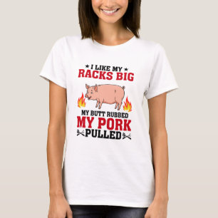 Camiseta Eu Gosto dos Meus Racks Grandes Churrasco, Citação