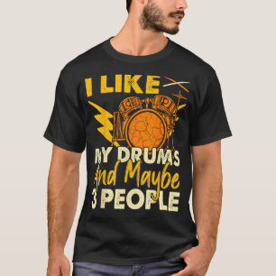 Camiseta Eu Gosto Dos Meus Tambores Engraçados Presentes Pa