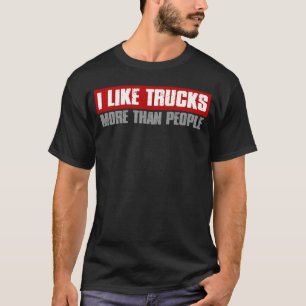 Camiseta EU GOSTO MAIS DE CAMINHÕES DO QUE DE PESSOAS Cami