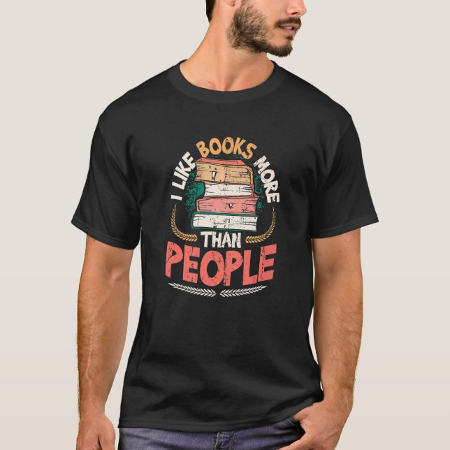 Camiseta Eu Gosto Mais De Livros Do Que De Leitura De Livro (Frente)