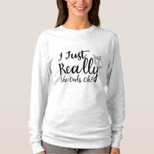 Camiseta Eu Gosto Mesmo De Corujas, Certo?