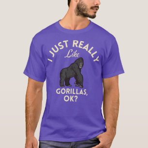 Camiseta Eu Gosto Mesmo De Gorillas Ok