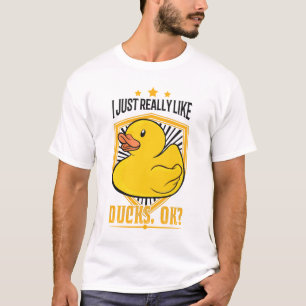 Camiseta Eu gosto mesmo de Patos, está bem? Presente de pa