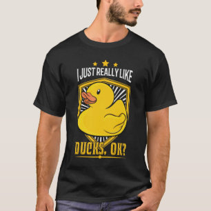 Camiseta Eu gosto mesmo de Patos, está bem? Presente de pat