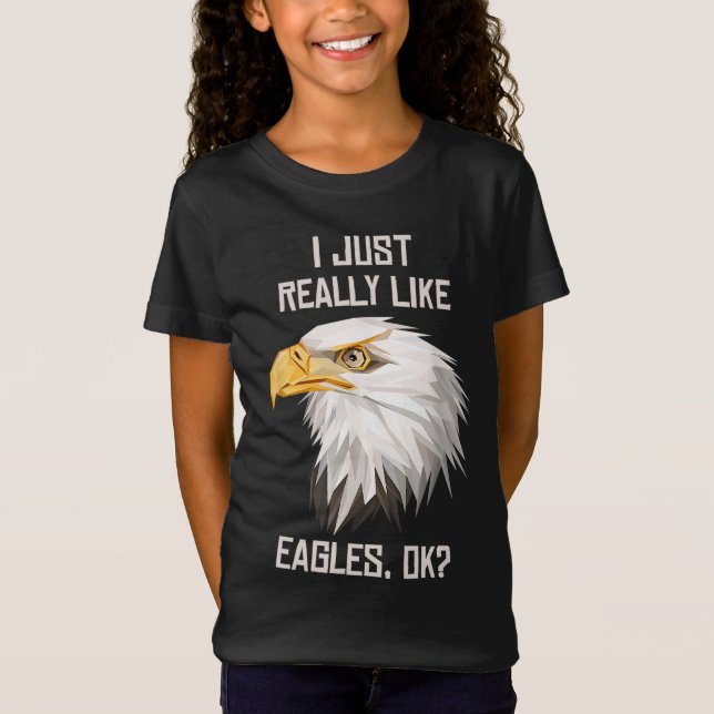 Camiseta Eu Gosto Muito Da Águia, Ok, Engraçada, Eagle Love (Frente)