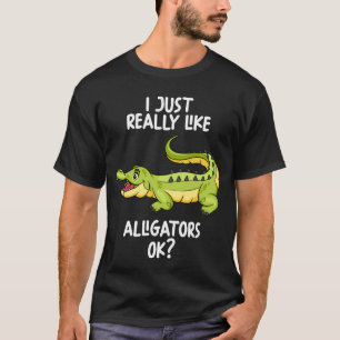 Camiseta Eu Gosto Muito De Alligadores Ok