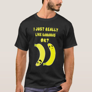 Camiseta Eu Gosto Muito De Bananas.