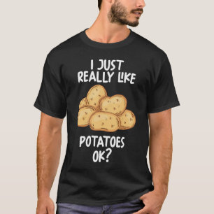 Camiseta Eu Gosto Muito De Batatas.
