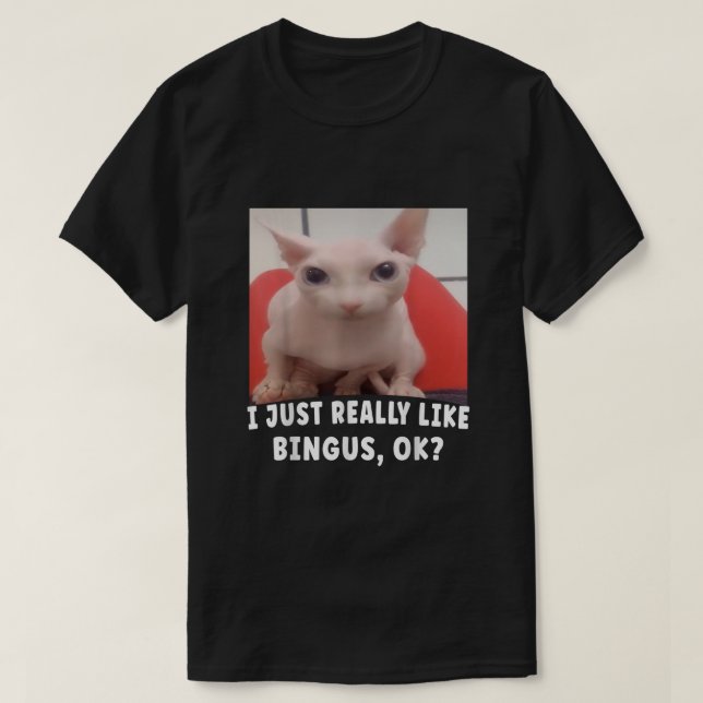 Camiseta Eu Gosto Muito De Bingus Ok (Frente do Design)