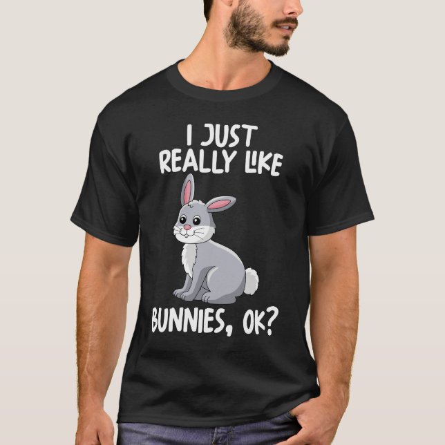 Camiseta Eu Gosto Muito De Bunnies Ok (Frente)