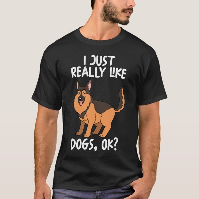 Camiseta Eu Gosto Muito De Cães. (Frente)