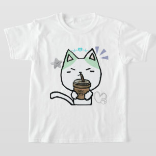 Camiseta Eu Gosto Muito De Café Ok Gato Bonito