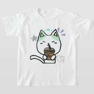 Camiseta Eu Gosto Muito De Café Ok Gato Bonito