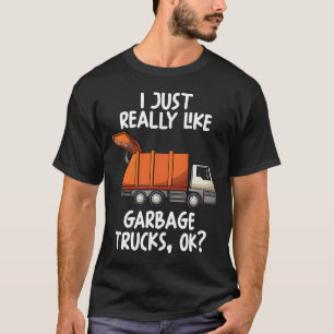 Camiseta Eu Gosto Muito De Caminhões De Lixo Ok