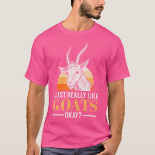 Camiseta Eu Gosto Muito De Caprinos Ok, Capuz Engraçado