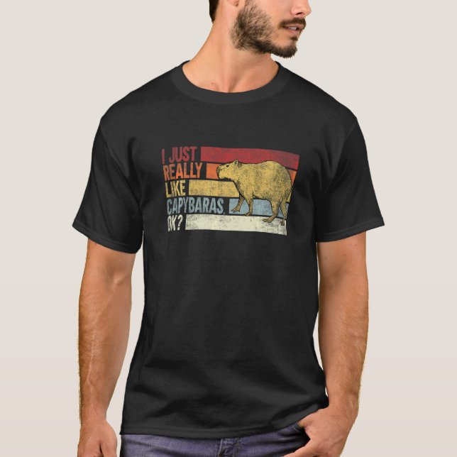 Camiseta Eu Gosto Muito De Capybara Ok Capybaras (Frente)