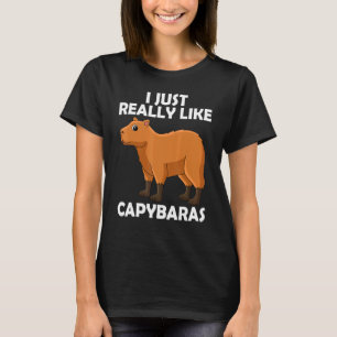 Camiseta Eu Gosto Muito De Capybaras Cute Capybara Water P