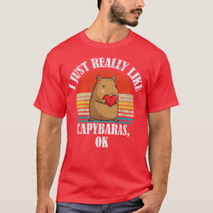 Camiseta Eu Gosto Muito De Capybaras Ok 2