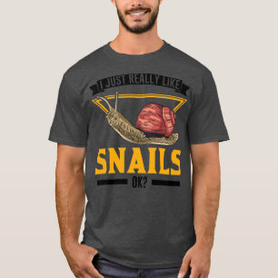 Camiseta Eu Gosto Muito De Caracóis Ok Caracol1