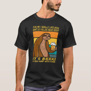 Camiseta Eu gosto muito de cerveja É cerveja Uma grande cor