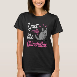 Camiseta Eu Gosto Muito De Chinchillas