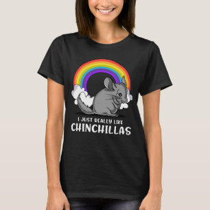 Camiseta Eu Gosto Muito De Chinchillas Pet Bonito