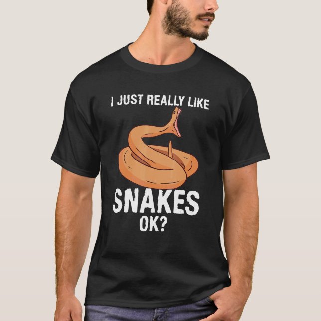 Camiseta Eu Gosto Muito De Cobras Ok Python Cobra (Frente)