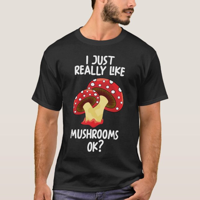 Camiseta Eu Gosto Muito De Cogumelos (Frente)