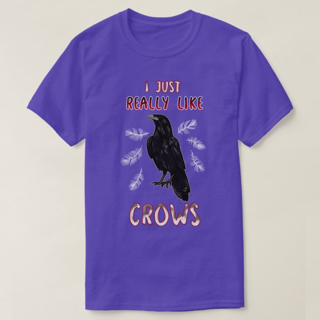 Camiseta Eu Gosto Muito De Corvos (Frente do Design)