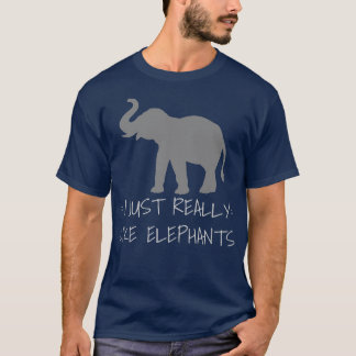 Camiseta Eu Gosto Muito De Elefantes, Belo Elefante L