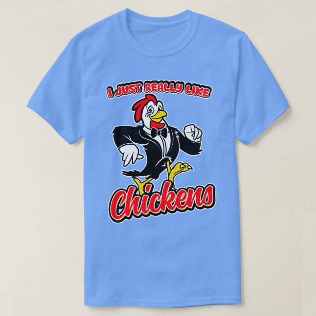 Camiseta Eu Gosto Muito De Galinhas (Frente do Design)