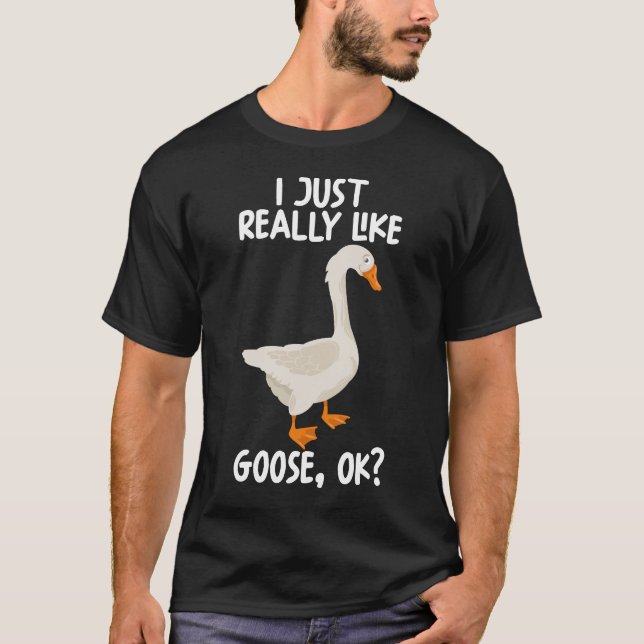 Camiseta Eu Gosto Muito De Ganso Ok (Frente)