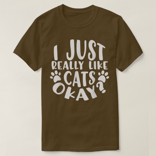 Camiseta Eu Gosto Muito De Gatos.  (Frente do Design)