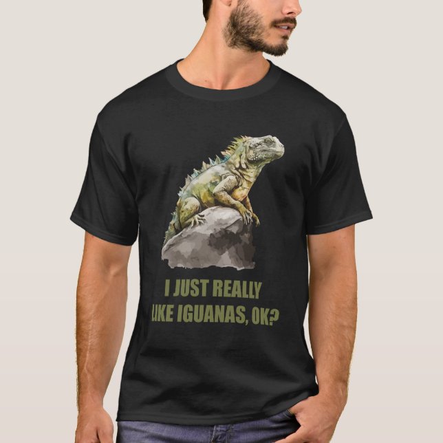Camiseta Eu gosto muito de Iguanas Iguana (Frente)