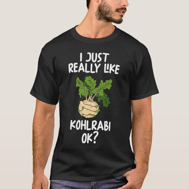 Camiseta Eu Gosto Muito De Kohlrabi Ok (Frente)