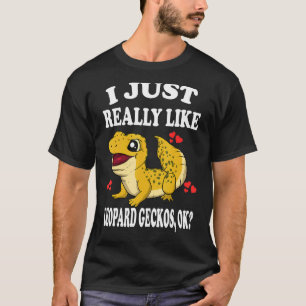 Camiseta Eu Gosto Muito De Leopard Geckos Ok Lizard