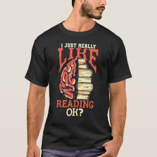 Camiseta Eu Gosto Muito De Ler O Leitor De Livros Ok