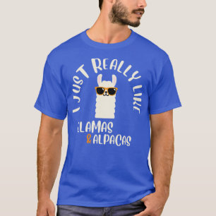 Camiseta Eu Gosto Muito De Lhamas E Alpacas