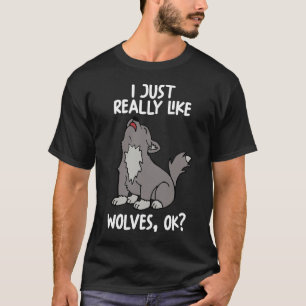 Camiseta Eu Gosto Muito De Lobos.