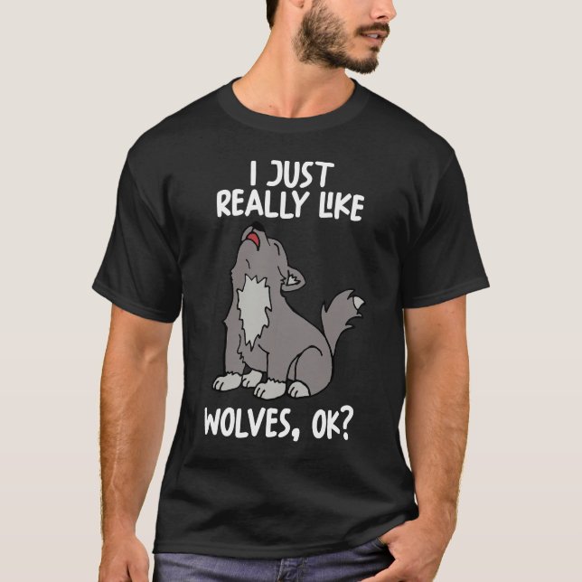 Camiseta Eu Gosto Muito De Lobos. (Frente)