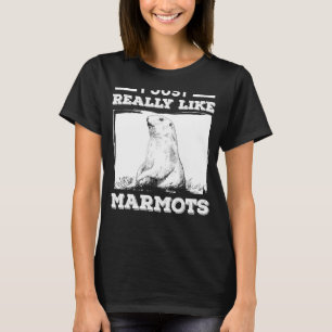 Camiseta Eu Gosto Muito De Marmots, Dia De Marmota Fevereir