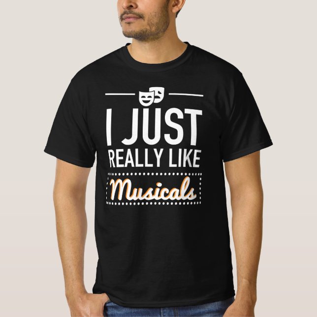 Camiseta Eu Gosto Muito De Musicais - Dom Engraçado Da Broa (Frente)